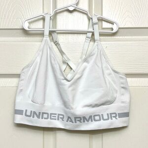 Under Armour Compression White Sports Bra Size XL